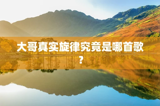 大哥真实旋律究竟是哪首歌？