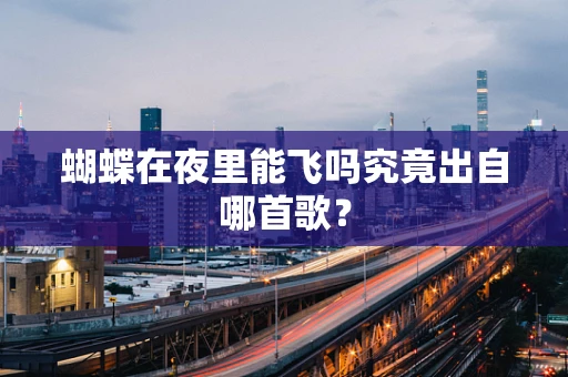 蝴蝶在夜里能飞吗究竟出自哪首歌？