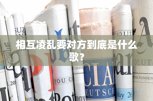 相互凌乱要对方到底是什么歌？