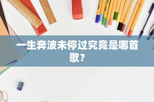 一生奔波未停过究竟是哪首歌？