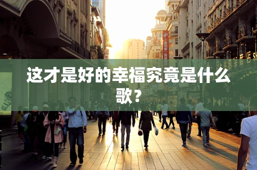 这才是好的幸福究竟是什么歌？