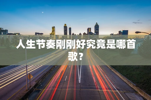 人生节奏刚刚好究竟是哪首歌？