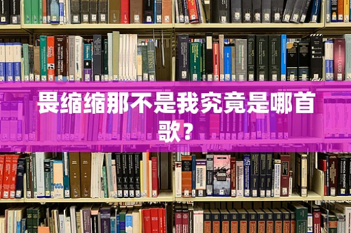 畏缩缩那不是我究竟是哪首歌？