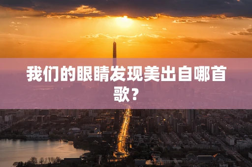 我们的眼睛发现美出自哪首歌？