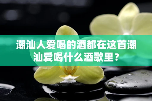 潮汕人爱喝的酒都在这首潮汕爱喝什么酒歌里？