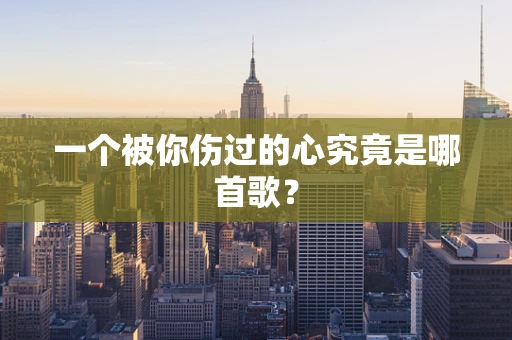 一个被你伤过的心究竟是哪首歌？