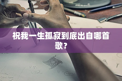祝我一生孤寂到底出自哪首歌？