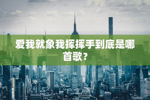 爱我就象我挥挥手到底是哪首歌？