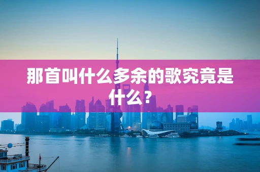 那首叫什么多余的歌究竟是什么？