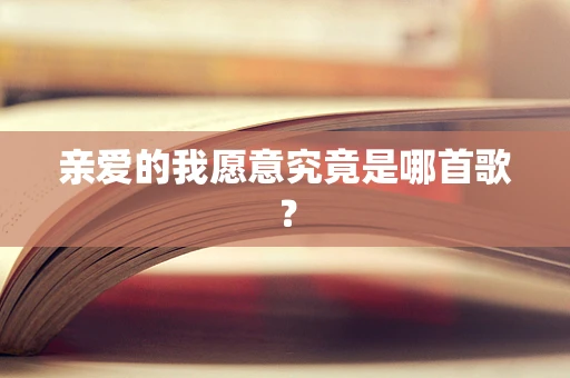 亲爱的我愿意究竟是哪首歌？