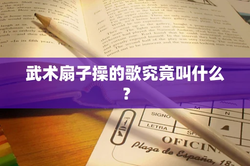 武术扇子操的歌究竟叫什么？