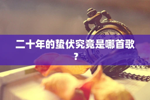 二十年的蛰伏究竟是哪首歌？