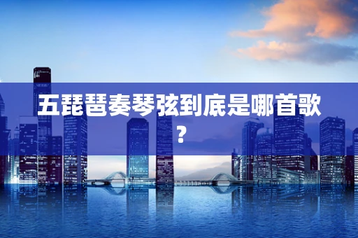 五琵琶奏琴弦到底是哪首歌？