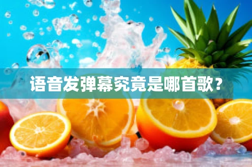 语音发弹幕究竟是哪首歌？