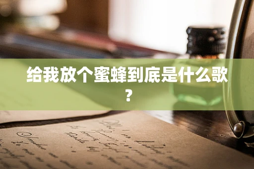 给我放个蜜蜂到底是什么歌？