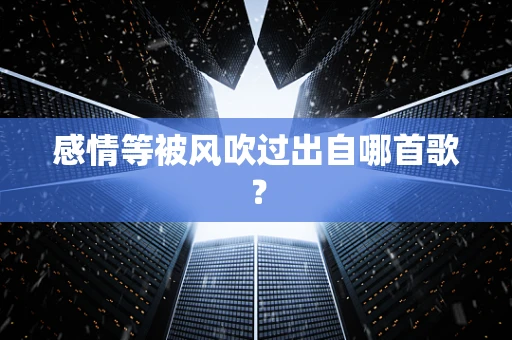 感情等被风吹过出自哪首歌？