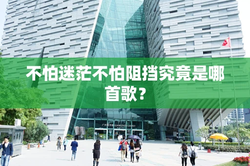 不怕迷茫不怕阻挡究竟是哪首歌？