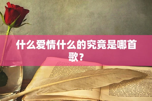 什么爱情什么的究竟是哪首歌？