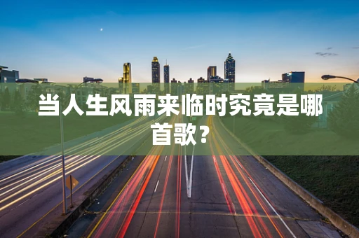当人生风雨来临时究竟是哪首歌？