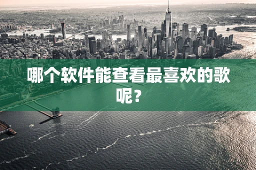 哪个软件能查看最喜欢的歌呢？