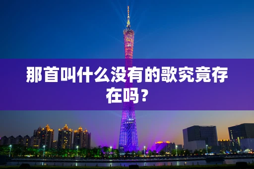 那首叫什么没有的歌究竟存在吗？