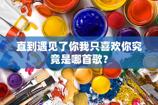 直到遇见了你我只喜欢你究竟是哪首歌？