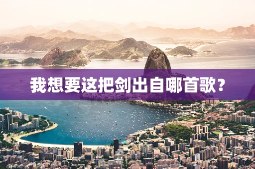 我想要这把剑出自哪首歌？
