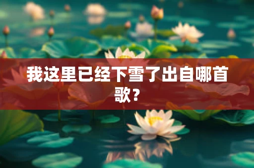 我这里已经下雪了出自哪首歌？
