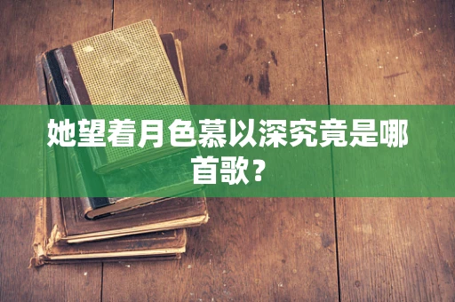 她望着月色慕以深究竟是哪首歌？