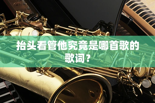 抬头看管他究竟是哪首歌的歌词？