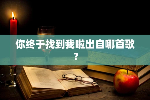 你终于找到我啦出自哪首歌？