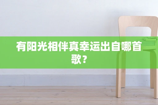 有阳光相伴真幸运出自哪首歌？