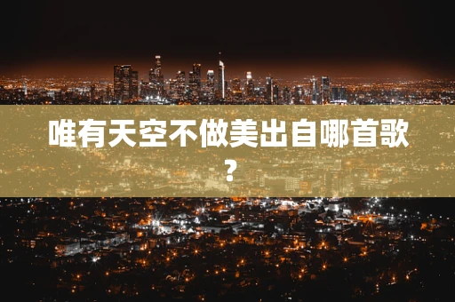 唯有天空不做美出自哪首歌？
