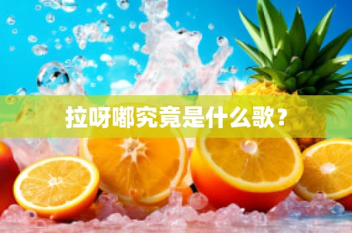 拉呀嘟究竟是什么歌？