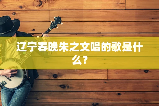 辽宁春晚朱之文唱的歌是什么？