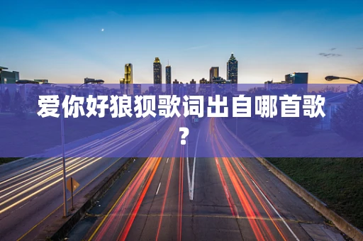 爱你好狼狈歌词出自哪首歌？
