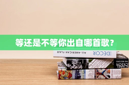 等还是不等你出自哪首歌？