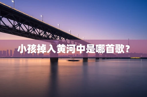 小孩掉入黄河中是哪首歌？