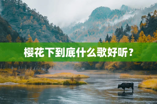 樱花下到底什么歌好听? 樱花下到底什么歌好听?