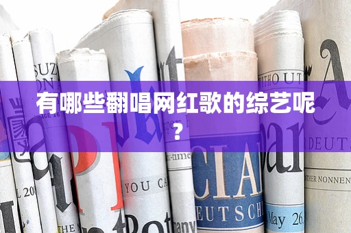 有哪些翻唱网红歌的综艺呢？